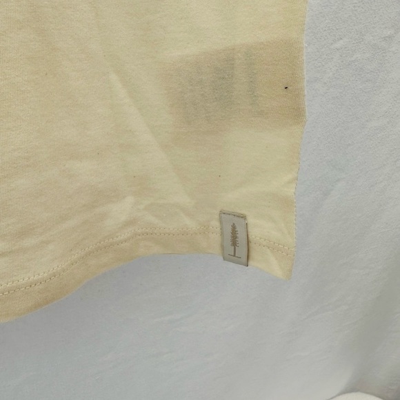 Ecologyst 100%Organic Cotton unisex Cream and Black Short Sleeve Tee #A - Picture 4 of 7